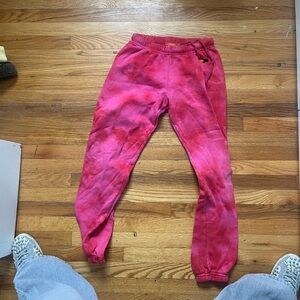 Pink Tie-Dye Joggers